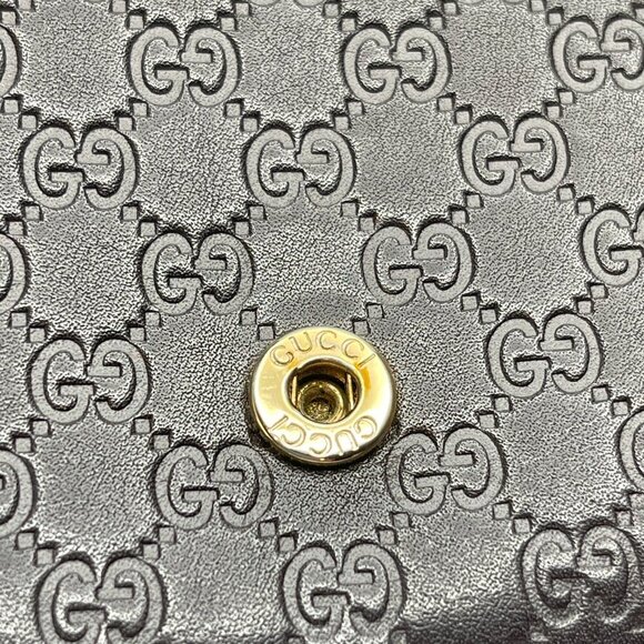 Gucci Guccisima Dark Brown Calf Leather Continental Wallet - Preowned - Picture 16 of 16